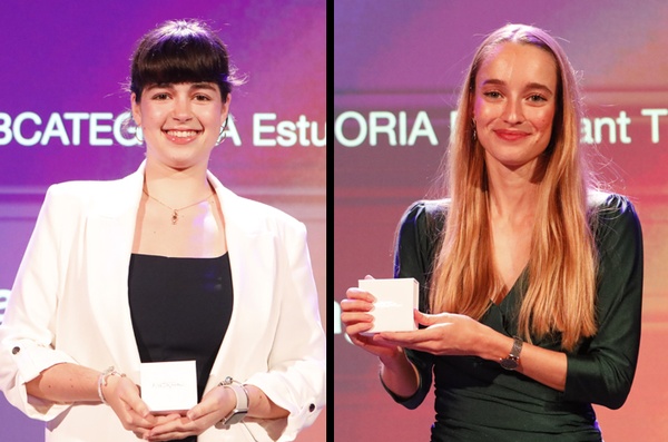 Les estudiants de la UPC Martina Massana i Aurora Tomás