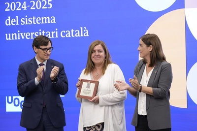 Núria Pumar recull la menció M. Encarna Sanahuja Yll pel màster interuniversitari en Estudis de Dones, Gènere i Ciutadania