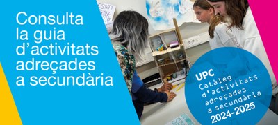 Catàleg d'activitats adreçades a secundària