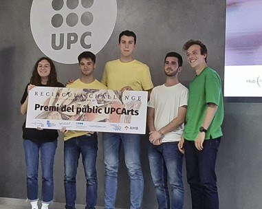 El equipo "La Petjada" gana el premio de público UPCArts del "Recircula Challenge 2022"