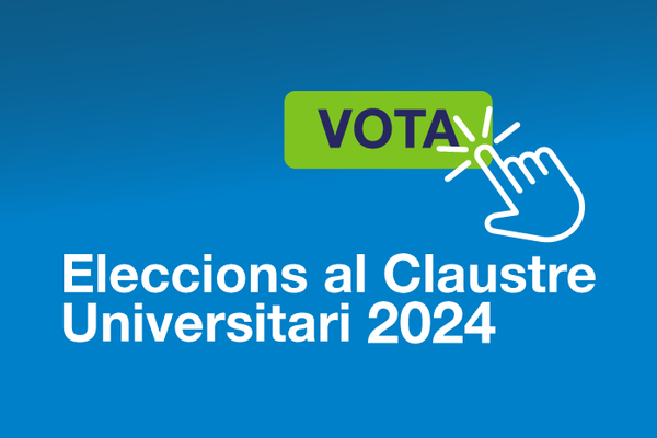 Cartel de las elecciones al Claustro Universitario 2024