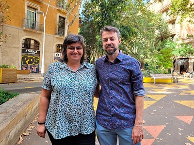Los  profesores Salut Albà i Lluís Pérez, de la FOOT