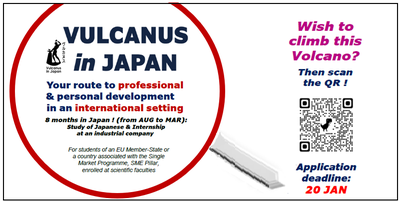 The Vulcanus Program - a chance to participate in an internship in Japan